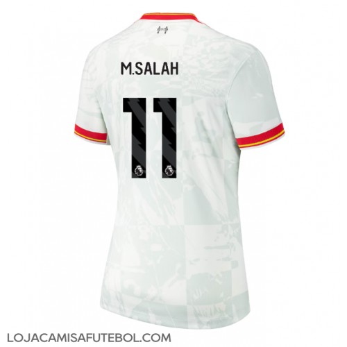 Camisa de Futebol Liverpool Mohamed Salah #11 Equipamento Alternativo Mulheres 2024-25 Manga Curta